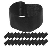 Alasum 30 Pièces Lot de 30 Brassards de Deuil Élastiques Noirs, Bande Commémorative Funéraire Extensible, Taille Adaptable, pour Cérémonies, Police, Football et Événements Publics