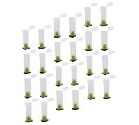 Alasum 30 pièces Protector de Reine Abeilles Plastique Cage Respirante Multifonctionnelle pour Apiculture Protection Morsure pour Élevage et Nourrissage des Abeilles