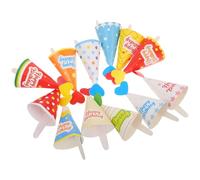 Alasum 36 Mini Chapeaux en Papier Colorés pour Petits Gâteaux Lot de 36 Pièces Décorations D’Anniversaire DIY pour Fêtes D’Garçon et Filles et Desserts Festifs