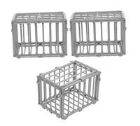 Alasum 3pièces Miniature Cage Modèle pour Animaux Accessoire Éducatif Et Amusant pour Figurines Maison De Poupée Et Décoration De Scène Miniature