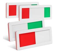 Alasum 4 Panneaux D'état de Bureau en Acrylique Curseur Rouge/vert pour Portes de Bureaux et Toilettes, Commutation Pratique et Conviviale, pour Bureaux et Sanitaires