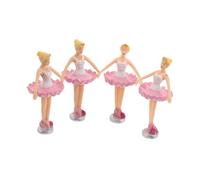 Alasum 4 Pièces Accessoires Poupée Danseuse Ballerine Princesse pour Boîte à Musique Rotative Décorations Ballet Tournantes Collection