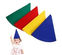 Alasum 4 Pièces Chapeaux de Nain Feutre Coniques Accessoires de Costume Festifs pour Noël et Halloween Bonnet de GNOME Doux et Rouge Jaune Vert Bleu pour Fête et Cosplay
