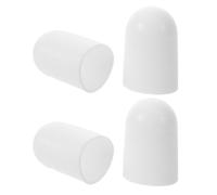 Alasum 4 Pièces Étui en Silicone pour Lampe Torche, Couvercle de Lampe LED Rond Blanc, Diffuseur de Lumière Douce, pour Têtes 31-35mm, Lecture et Éclairage Intérieur
