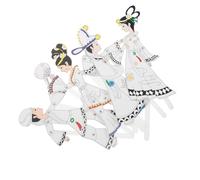 Alasum 4 Pièces Kit de Marionnettes Ombre Chinoises pour Garçon Fille Artisanat DIY Traditionnel Personnages Peints Main Accessoires pour Éducation Culturelle et Animation Familiale