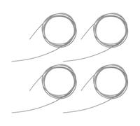 Alasum 4 Pièces Lot de 4 Cordons de Fixation pour Filet de Basket-Ball, 1,8 M, Acier Gainé Solide Attaches en Aluminium, Remplacement pour Cerceau Standard, Usage Intérieur et Extérieur,