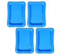 Alasum 4 pièces Piscine Gonflable Mini pour Garçon Fille avec Balles Océaniques Bac à Sable Extérieur Faciles à Gonfler et Transporter pour Jeux Interactifs Plein Air