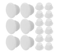 Alasum 40 Embouts de Guidon de Vélo en Plastique Blanc Lot de 40 Pièces Extrémités Antidérapantes Compatibles VTT et Vélo de Route Absorption des Chocs pour Confort et Contrôle en