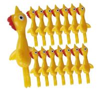 Alasum 48 Poussins Lanceurs en TPR Souple, à Doigts Extensible pour Farces et Fêtes, Lot de 48 Pièces, Amusant de Poussins Volants pour Garçon et Filles et Adultes