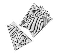 Alasum 4pcs Plaques de Recouvrement du Truss Rod pour Guitare Électrique et Basse, Pvc Robuste Noyau en Fer à 3 Couches, Design 3 Trous pour Protection et Stabilité