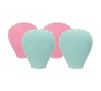 Alasum 4pièces Protège-pinceaux Silicone Souple Capuchons Protecteurs pour Brosse Maquillage Maintien Forme Set de Protection et Rangement Voyage Vert et Rose