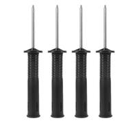 Alasum 4pièces Support à Ressort pour Drapeau De Corner De Football Piquet De Sol pour Drapeau Pointe De Fixation pour Mât Clou De Sol pour Entraînement