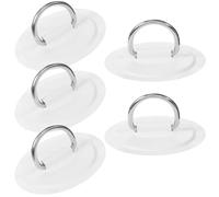 Alasum 5 Pièces Coussinet à Anneau PVC Blanc pour Kayak et Bateau Gonflable Crochet de Fixation Résistant et Support de Charge Élevé
