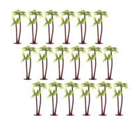 Alasum 50 Mini Palmiers Artificiels en Plastique Arbres Miniatures Tropicaux pour Aquarium et Diorama Décorations Végétales Résistantes pour Micro-Paysages Accessoires Photo