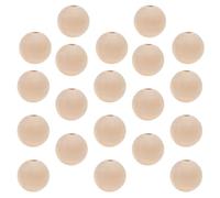 Alasum 50 Perles D'espacement en Bois Brut Naturel Rondes pour Création de Bijoux, Matériau Bois Beige Non Finition, pour Fabrication de Colliers et Bricolage DIY