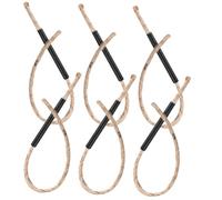 Alasum 6 Ensembles Lot de Cordes Allumage Feu Camping Corde de Chanvre avec Cire Abeille Outil Portable de Démarrage Rapide pour Feu Extérieur et Barbecue Accessoire Survie Léger