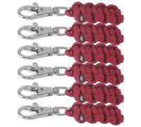 Alasum 6 Pièces Cordon Tirette Fermeture Éclair, Tirette de Fermeture Éclair en Paracorde, Fer, Polyester, Nylon, pour Paquet à Dos et Vestes, Voyage et Extérieur