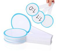 Alasum 6 Pièces Lot de 6 Mini Tableaux de Score Vierges Effaçables 10x20 Cm en Mousse Bleu, Tableau Portable Simple Face pour Juges, Tableau Blanc de Vote et Notation, Accessoire pour