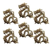 Alasum 6pcs Pendentifs Dragon Vintage en Laiton Or, Décoration DIY Unique, Résistant la Déformation, pour Accessoires Créatifs et Présents Originaux