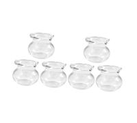 Alasum 6pièces Miniatures De Boules De Poisson Verre pour Décoration De Maison De Poupée Aquarium Miniature Décoratif pour Et Modèles De Scène