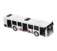 Alasum 70 en Alliage Blanc, Éducatif pour Garçon et Filles, Modèle Réduit de Bus Urbain à Reculer, Voiture pour Garçons et Tout-Petits, Interactif de Collecte