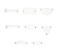 Alasum 8 Pièces Kit D'expériences Optiques en Plastique Lentilles Convexes, Miroirs Concaves et Prismes pour Démonstration Scientifique en t Apprentissage