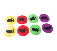 Alasum 8 Pièces Tapis Agilité PVC pour Entraînement Football Marqueurs Plats Forme de Colorés Supports de Position pour Entraînement Motricité Salle et Activités Préscolaires
