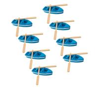 Alasum 8ensembles Bateau Miniature Décoratif pour Micro-paysages De Plage avec Pagaie Accessoire pour Maison De Poupée Et Décoration De Bureau