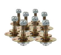 Alasum 8pcs Roulements en Fer pour Fauteuil à Bascule, Accessoires de Meubles Diamètre M8 pour Mouvement Stable et Constant, Kit de Remplacement pour Chaises Berçantes