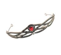 Alasum Accessoire Alliage pour Confortable Zirconium de de Cheveux et Couronne Rouge Élégante en Zinc Mariée pour Occasions Spéciales et Danses