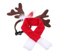 Alasum Accessoire de Costume pour Animaux de Compagnie Bandeau et Écharpe en Peluche Courte pour Chien pour Fêtes et Occasions Spéciales Design Mode et Finition