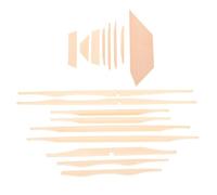 Alasum Accessoires de Lutherie DIY en Bois D'épicéa Beige Kit de 17 Pièces 41 Pouces Renforce et Façonne le Son pour Guitare Acoustique pour Luthier