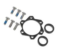 Alasum Adaptateur de Moyeu Installation Facile en Alliage D'aluminium pour Vélo, Kit 1 Set 6 Boulons et Compatibilité Améliorée pour Rotor de Frein à Disque