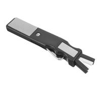 Alasum Affûteur de Patins à Glace Noir en Carbure de Silicium Manuel D'instruction, Outil Réutilisable pour Affûter Les Lames de Patins de Hockey en Usage Domestique et Professionnel