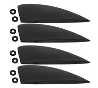 Alasum Aileron Central Détachable Noir 134 MM pour Planche de Kitesurf et Paddleboard Stabilisateur Hydrodynamique en Plastique Compatible Sup Kayak Accessoire de Contrôle et Équilibre