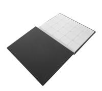 Alasum Album de Collection Pièces de Monnaie 200 Emplacements, Cuir PU Noir, Format pour Pièces Jusqu'à 41 Mm, Porte-Monnaie Pratique pour Collectionneur, Rangement Bureau et Maison