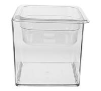 Alasum Aquarium Portable en Plastique Transparent 1,5l pour Bureau et Maison - Fontaine à Eau pour Chats et Boîte D’élevage pour Reptiles - Bocal Multifonction pour Poissons Rouges,