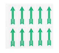Alasum Autocollants 10 Pièces, Indiquant la Direction Flux de Pipeline de Signalisation Fléchés Verts en Pp Pratiques à Transporter Stocker