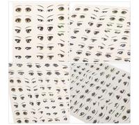 Alasum Autocollants Yeux Anime Pour Bricolage Figurines Stickers Décalcomanies Oculaires Multi-Formes Et Couleurs Feuille Auto-Adhésive Durable Pour Enfants Et Artisans Diy 6.50 X 4.53 X 0.04In