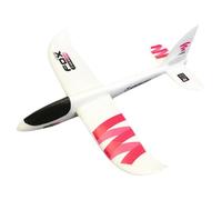 Alasum Avion Mousse pour Garçon Fille Jou Lancer à Main Avion Glisseur Extérieur avec Autocollants Rouges Jouet Éducatif pour Développement des Capacités Pratiques Observation