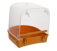 Alasum Bain pour Oiseaux Petit Perroquet Bain Suspendue Plastique Résistant Taille Compacte pour Cage Intérieur Oiseaux de Compagnie