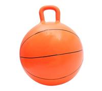 Alasum Balle Sauteuse pour Garçon et Filles Poignée, Ballon Gonflable en PVC Épais, Motif Ballon de Basket, D’équilibre et Sport D’extérieur, pour Jardin et Activités Ludiques, 1 Pièce