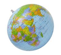 Alasum Ballon de Plage Gonflable en PVC 40 Cm - Globe Terrestre Décoratif et Éducatif pour Garçon et Filles - D'été Résistant Odeur, pour Piscine et Jeux en Plein Air