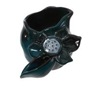 Alasum Bec de Fontaine en Céramique pour Bassin de Jardin, Accessoire de Cascade à Circulation d'eau, Décoration Extérieure Couleur Vert Paon, Pièce de Rechange pour Fontaine D'étang