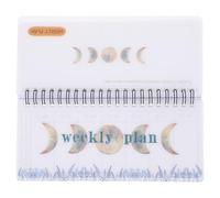 Alasum Bloc-notes Compact Blanc en Papier Écriture Fluide et Fonction Planification, Organiseur Hebdomadaire Portable pour Étudiants et Adolescents