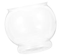 Alasum Bocal à Poissons Globe en Plastique Transparent Aquarium Rond 15 * 13 Cm pour Bureau Maison Usage Décoratif et Plantes