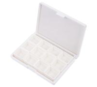 Alasum Boîte de Palettes D'aquarelle en Plastique Blanc, Facile à Transporter, Design Élégant pour Rangement Peinture à Domicile et Atelier Artistique
