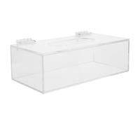 Alasum Boîte de Rangement pour Masques en Acrylique avec Couvercle à Charnière, Accès Main, pour Zones à Fort Passage et Tiroirs, Protège et Organise Efficacement