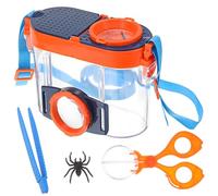 Alasum Boîte Observation Insectes avec Loupe et Sangle Ajustable Conteneur Transparent pour Explorer et Observer Insectes Plantes et Petits Animaux