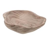 Alasum Bol de Bain Oiseaux Bois Naturel Fontaine et Abreuvoir Extérieur Bassin Peu Profond pour Jardin et Terrasse Station Hydratation pour Faune Sauvage